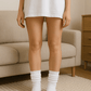 Slouchy Hosiery, Legging Socks, Long Socks Over Leggings, Ivory Scrunchie Sock, Sport Sock for Her