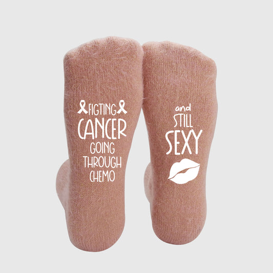 Women's "Fighting Cancer Going Through Chemo, And Still Sexy " Cancer Socks