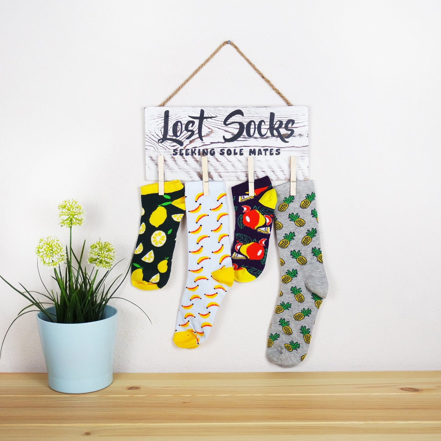 Lost Socks Laundry Room Sign, Laundry Room Decor, Housewarming Gift, Lost Socks Board, Wooden Sign, Laundry Humor, Lost Sock Hanger