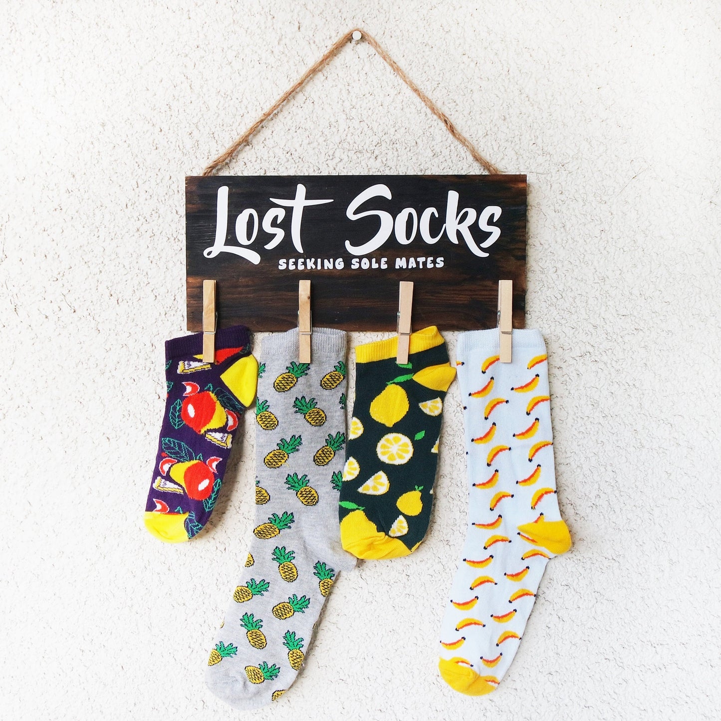 Lost Socks Laundry Room Sign, Laundry Room Decor, Housewarming Gift, Lost Socks Board, Wooden Sign, Laundry Humor, Lost Sock Hanger