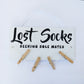 Lost Socks Laundry Room Sign, Laundry Room Decor, Housewarming Gift, Lost Socks Board, Wooden Sign, Laundry Humor, Lost Sock Hanger