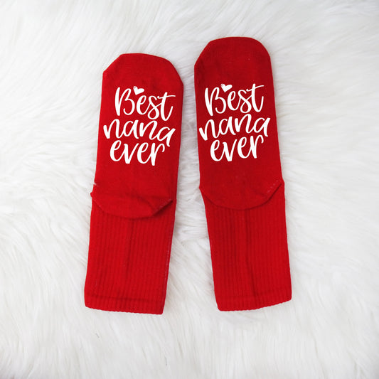 Best Nana Ever Socks, Mothers Day Gift for Nana Socks, Mothers Day Gift for Grandma, If You Can Read This Saying Socks, Gift for Grandmother