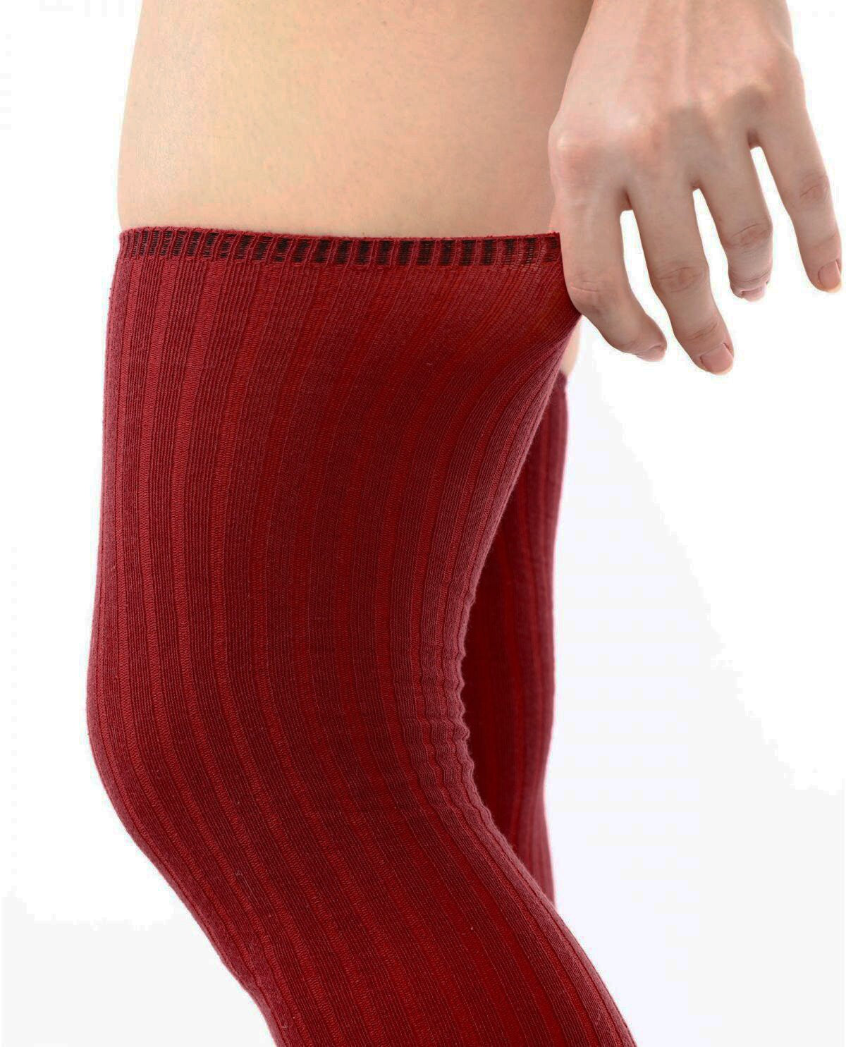 Women's Long Over the Knee Socks, Gift Idea for Her, Maroon Red Thigh High, Boot Socks, Knee High Sock, Stocking Gift, Cotton Knee Socks,