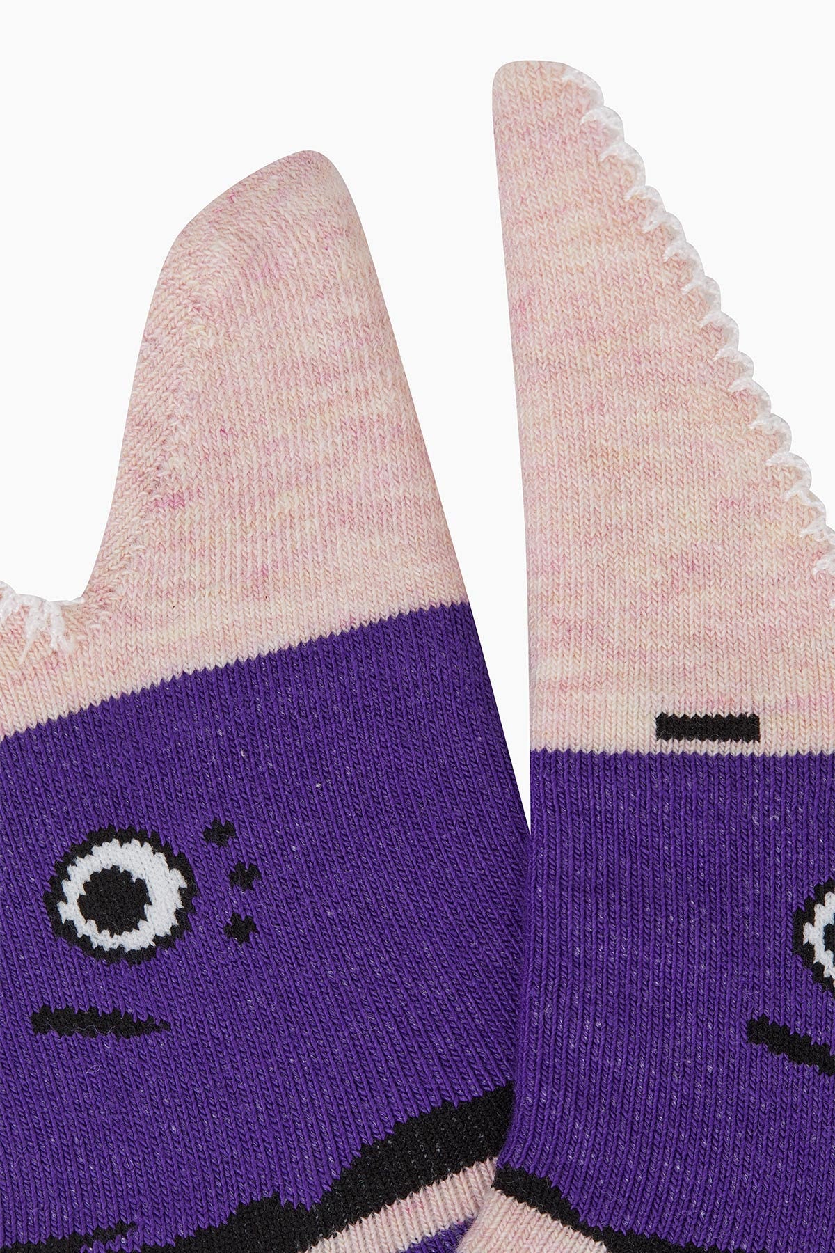 Kid's Shark Crew Socks, Animal Hosiery, Purple Color Fish Sock Gift for Girls, Ages 1-3, 3-5, 5-7, 7-9, 9-11 year old, Animal Sock For Girls