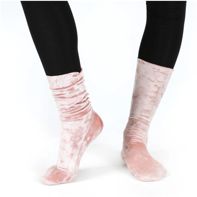 Velvet Pink Women's Fashion Socks, Handmade Slouchy Socks, Bridal Socks,  Mother's Day Gifts, Valentine's Day Socks, Dress Socks For Heels