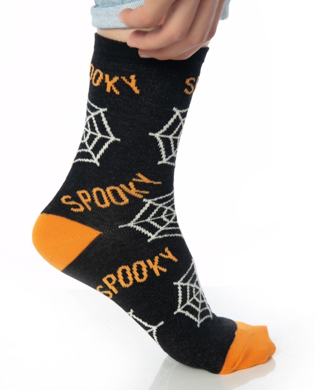 Spooky Socks, Women's Halloween Socks, Halloween Party Gift, Spider Web Socks, Funky Socks, Halloween Costume Footwear, Halloween Clothing