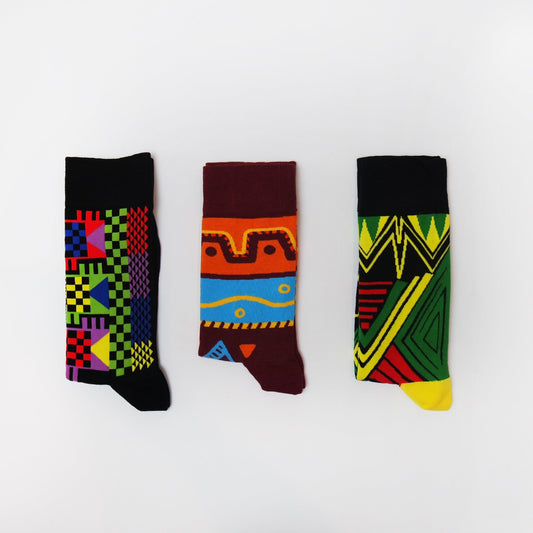 Art Socks, Abstract Socks, Tv Error Printed Socks, Geometric Socks, Egyptian Pattern socks Silly Socks, Unisex Socks, Stocking Stuffers