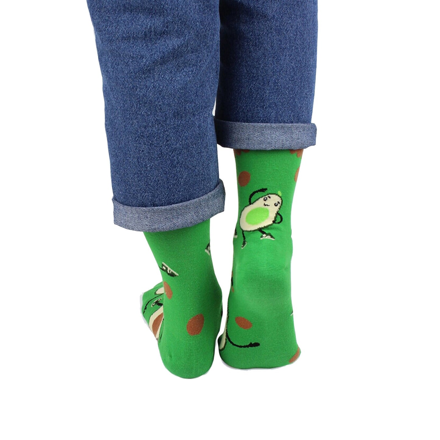 Avocado Socks, Avocado Mismatched Socks, Mismatched Socks, Patterned Socks, Matched Couple Socks, Pregnancy Socks, Mamacado, Socks