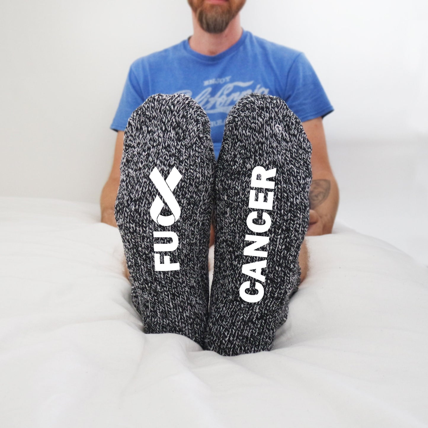 Cancer Socks, Dear Cancer, Fuck Cancer Socks, Chemo Treatment Gift, Cancer Gifts, Kicking Cancer's Ass, Cancer Survivor Gift, Cancer Fighter