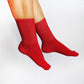 Women's Red Socks, Sport Socks, Christmas Socks, Stocking Stuffers, Dress Socks For Heels, Valentine's Day Gift Idea, Solid Basic Socks