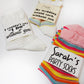 Personalized Sock Tags, Proposal Gifts, Bridesmaid Socks, Bridesmaid Box Items, Bridesmaid Proposal, Ask Bridesmaid, Bridesmaid Sheer Socks