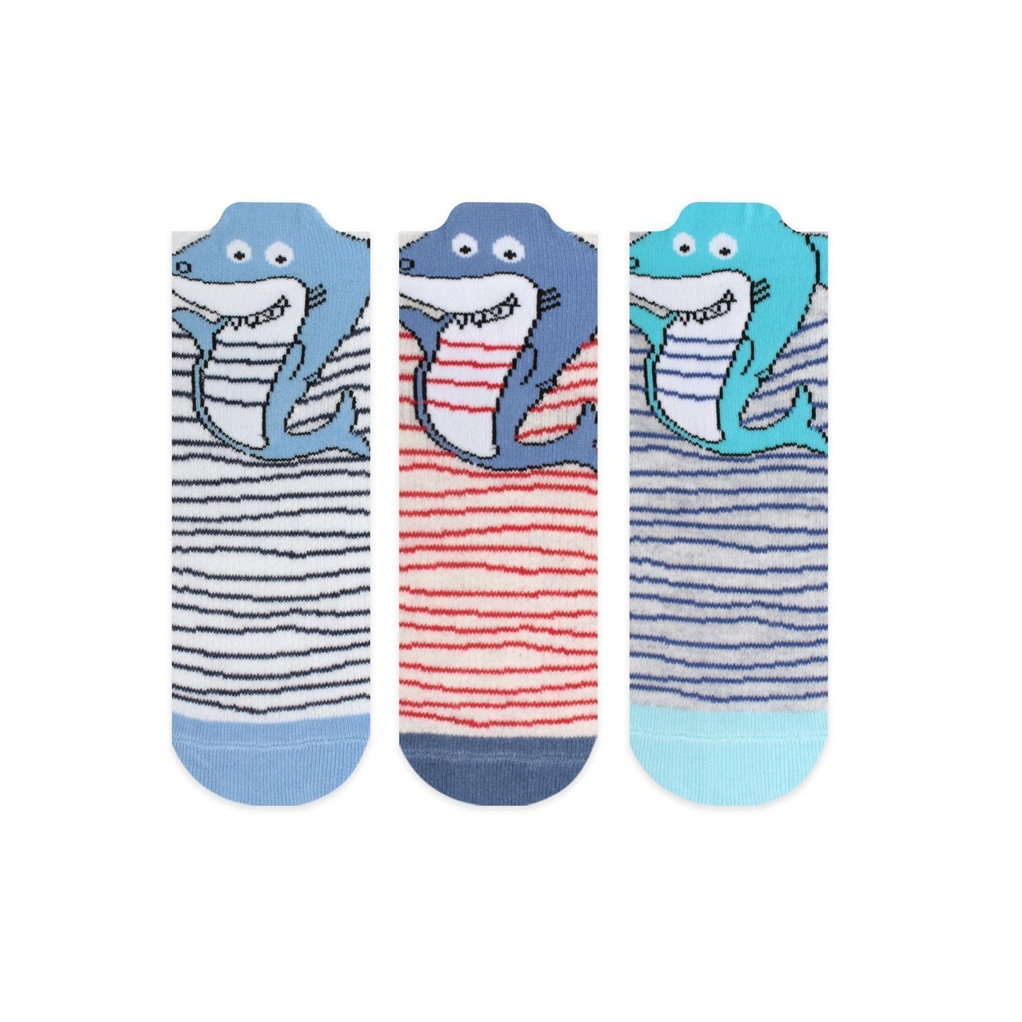 Shark Kids Socks, Baby Shark Socks, Socks For Toddler, 1st Birthday Gift, New Baby Gift, Animal Pattern Stripe Socks, Advent Calendar Filler