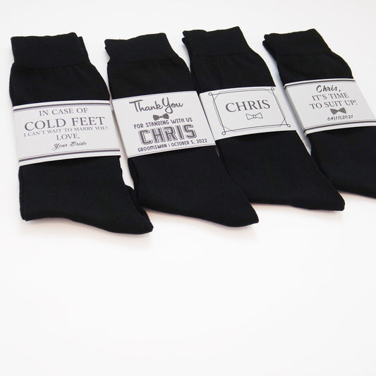 Personalized Groomsmen Socks Label, Wedding Socks Tags, Custom Sock Labels, Thank You Wedding Socks Gift For Groomsmen, Groomsmen Proposal