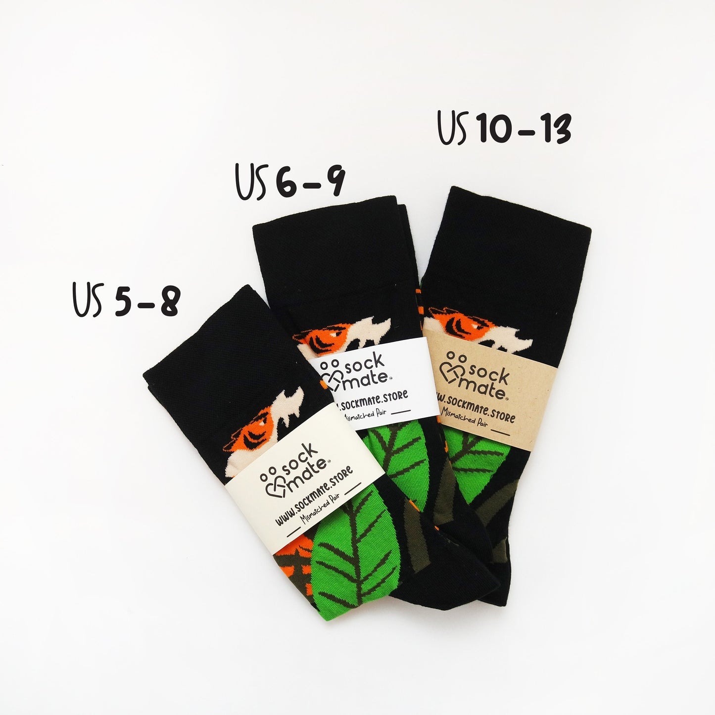 Tiger Mismatched Socks, Tiger Socks, Jungle Cat Sock, Mismatched Socks, Matched Couple Sock, Gift For Couple, Safari Socks, Socking Stuffers