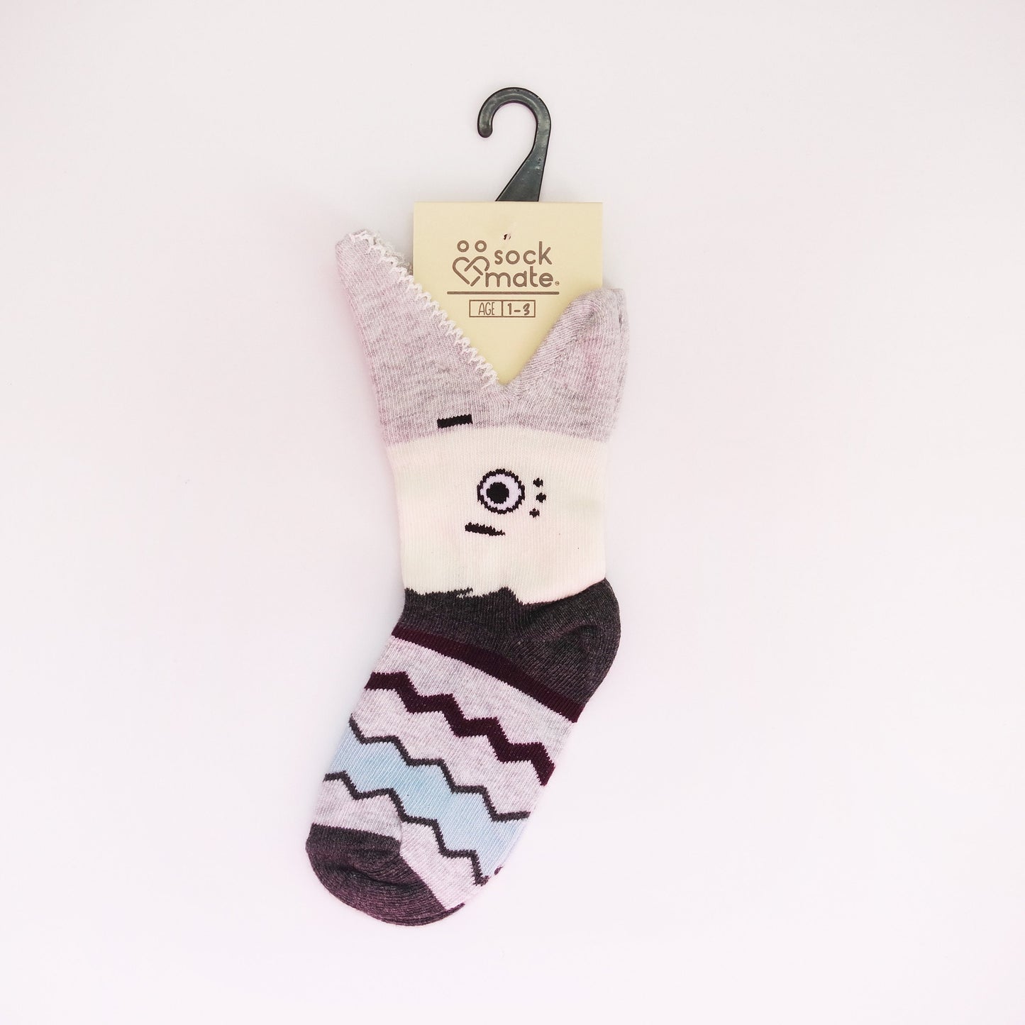 Kid's Socks, 3d Shark Print Crew Socks, Animal Print, Socks For 1-3 Years Old, Birthday Gift for Boys, First Birthday Gift, Toddler Hosiery