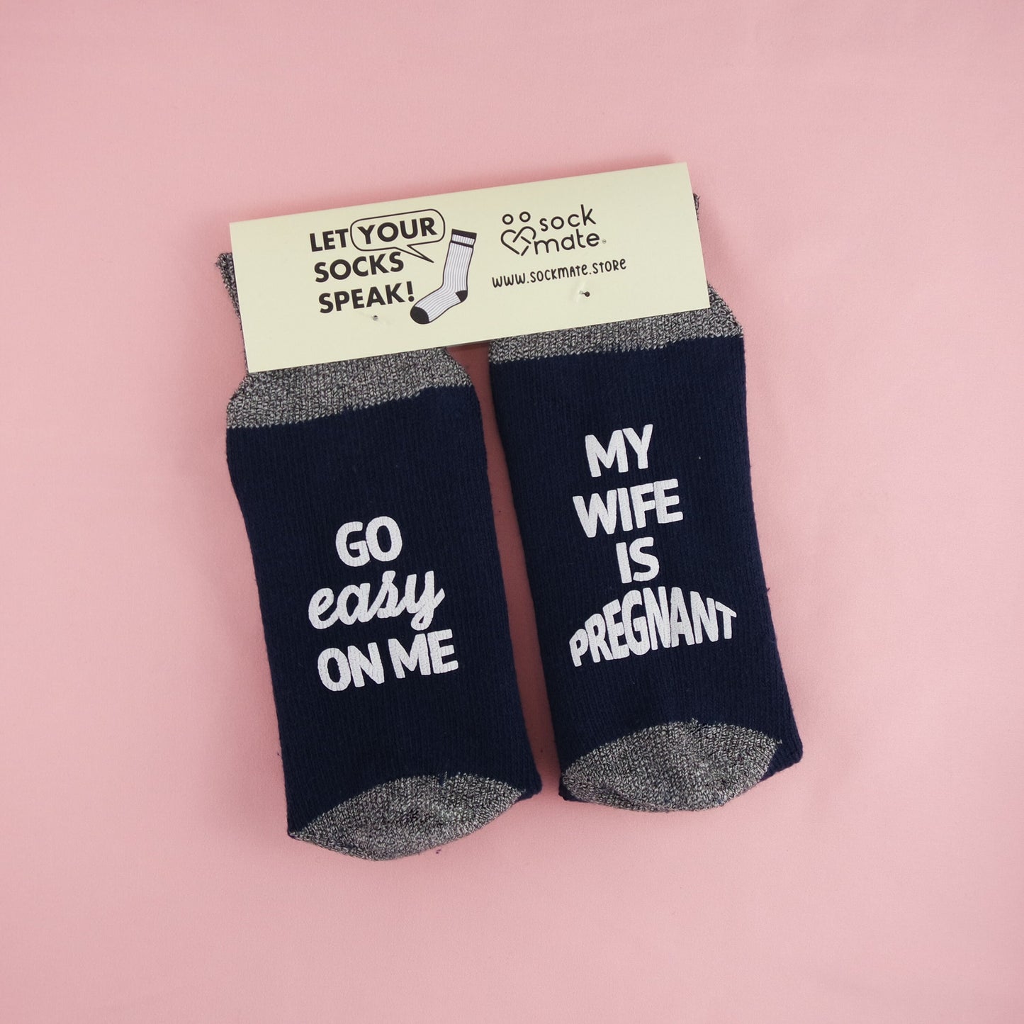 My Wife Is Pregnant Socks, Soon To Be Parents Gifts, New Dad, Funny Socks For New Baby Daddy, New Dad Gifts, Dad to Be Gift, Pregnancy Socks