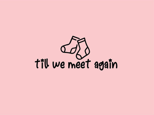 Till We Meet Again Decal, Laundry Room Decor Idea, Lost Sock Wall Sticker, Lost Socks Label, Lost Socks Organizer, Lonely Sock, Missing Sock