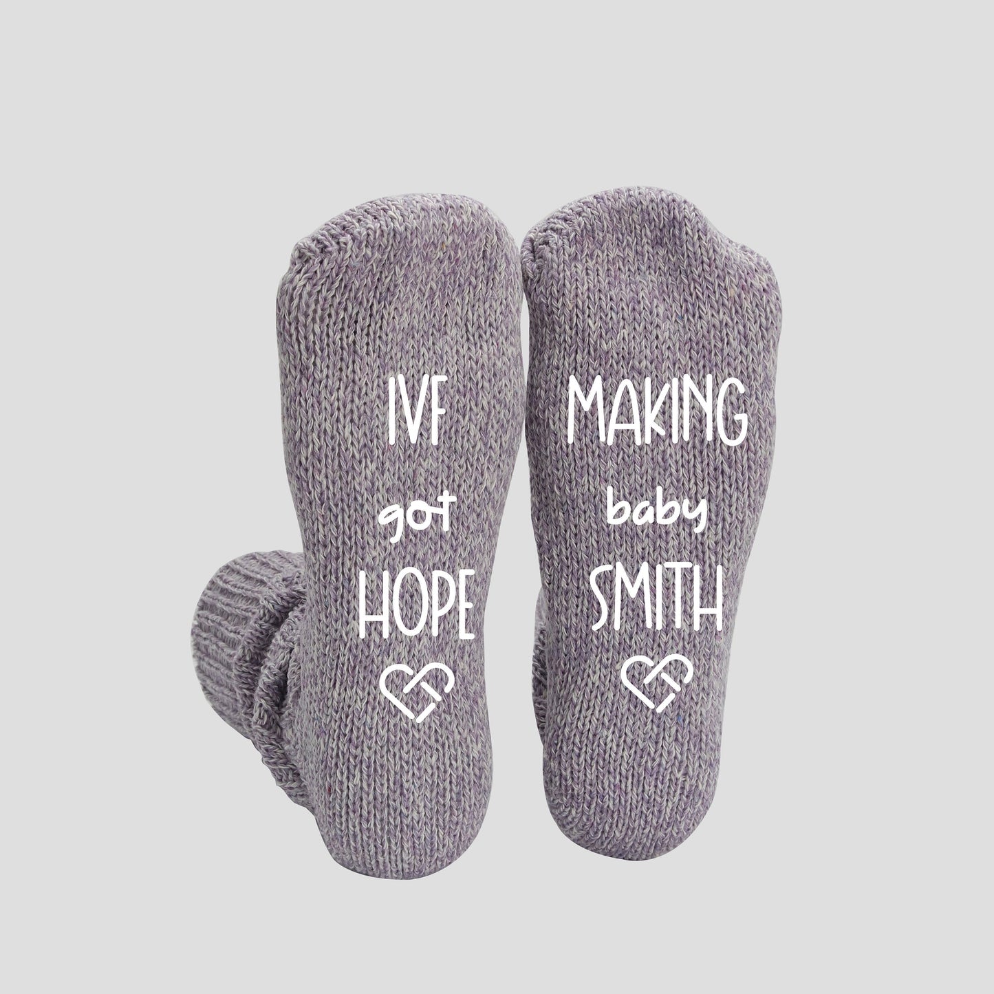 Custom IVF Socks, IVF Got Hope, Transfer Day Socks, Lucky Day Socks, Embryo Transfer Sock, IVF Gift, Making Baby, Egg Retrieval Transfer Day