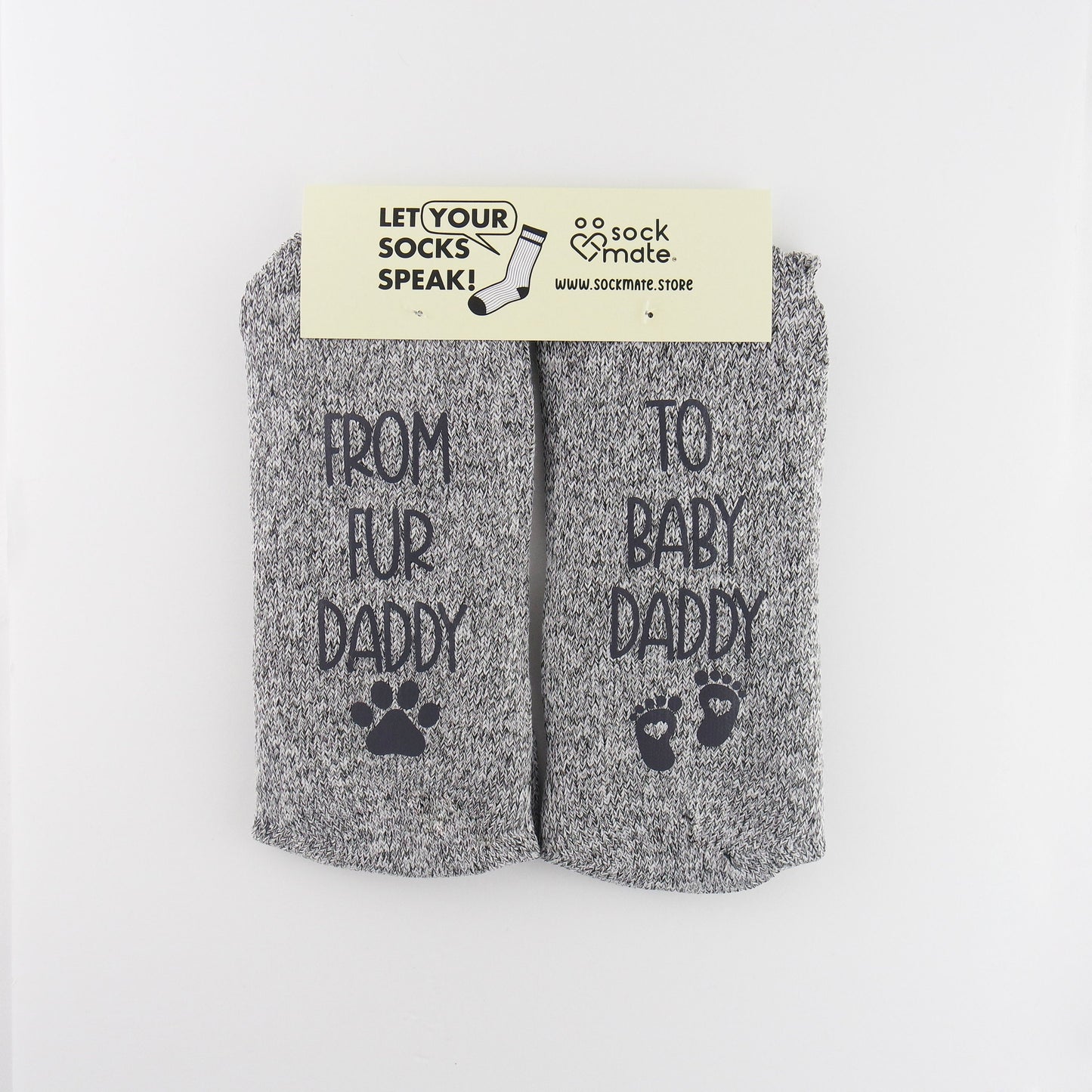 From Fur Daddy To Baby Daddy Gifts, New Baby Dad Socks, Soon To Be Parents Gift, Pregnancy Announcements, Future Dads Gifts, First time Dad