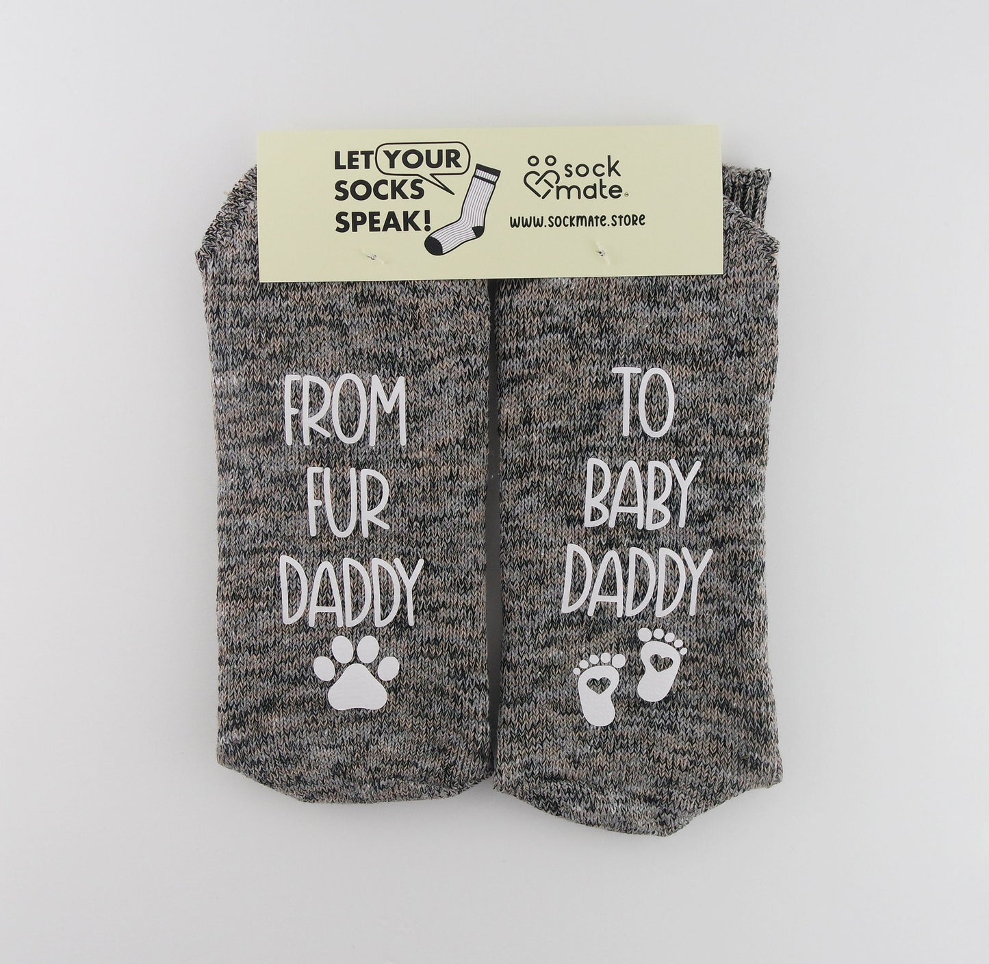 From Fur Daddy To Baby Daddy Gifts, New Baby Dad Socks, Soon To Be Parents Gift, Pregnancy Announcements, Future Dads Gifts, First time Dad