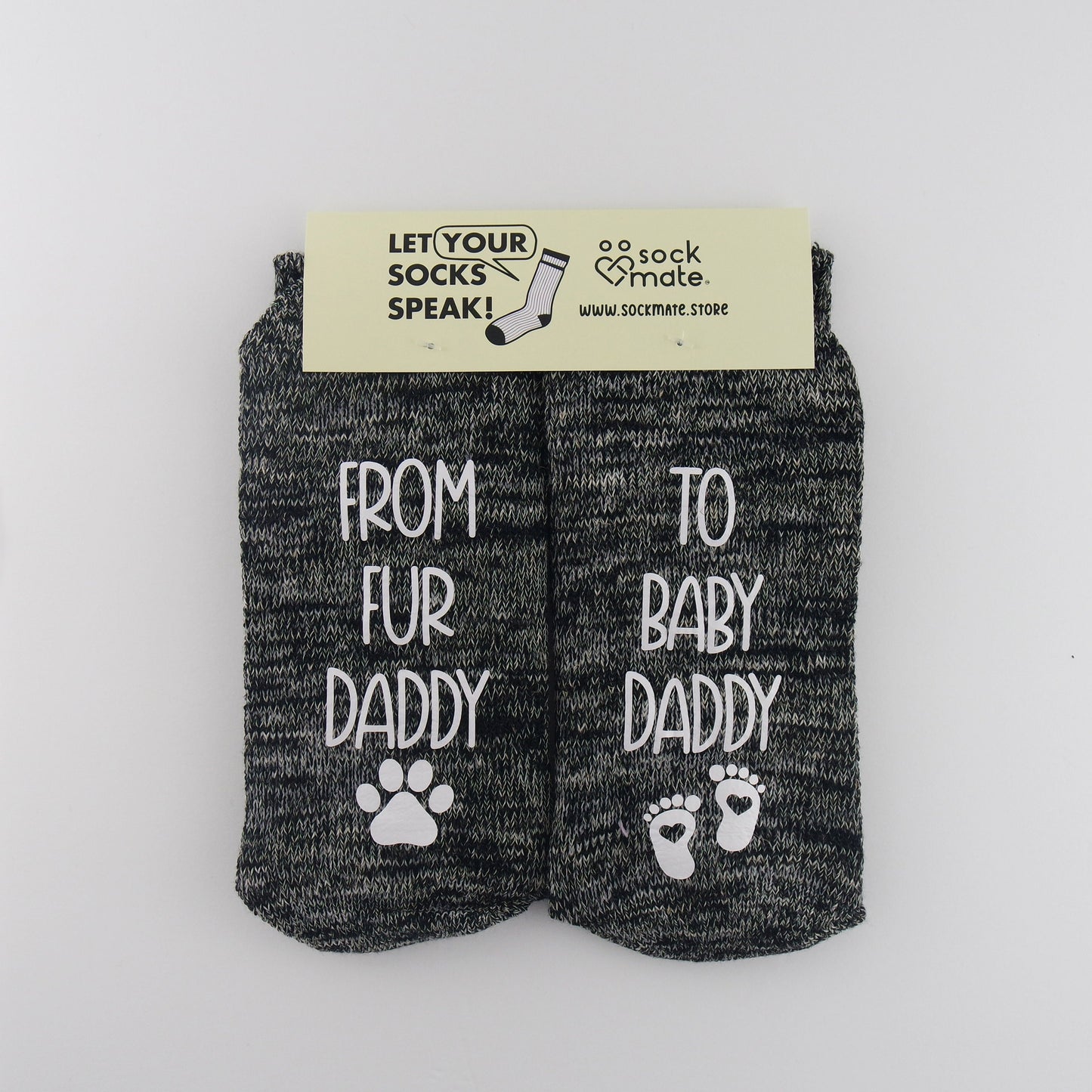 From Fur Daddy To Baby Daddy Gifts, New Baby Dad Socks, Soon To Be Parents Gift, Pregnancy Announcements, Future Dads Gifts, First time Dad