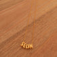 Puff Movable Name Necklace, Minimalist Custom 3D Name Necklace, Personalized Bubble Initial Necklaces, Dainty Gold Balloon Letter Jewelry