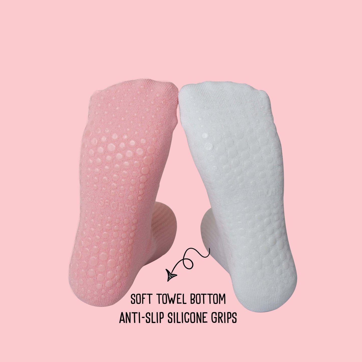 Custom Embroidered Logo On Yoga Socks, Personalized Studio Socks –  Non-Slip Yoga & Pilates Socks with Logo Embroidery