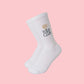 Custom Embroidered Logo On Yoga Socks, Personalized Studio Socks –  Non-Slip Yoga & Pilates Socks with Logo Embroidery