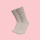 Slouchy Hosiery, Legging Socks, Long Socks Over Leggings, Ivory Scrunchie Sock, Sport Sock for Her
