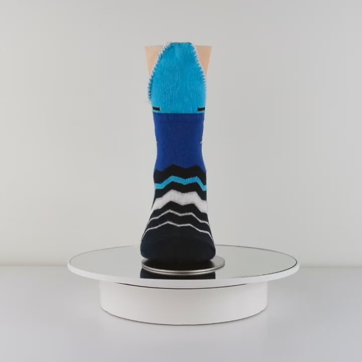 sockmate blue shark socks for toddler