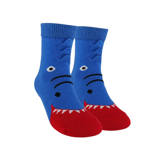 Kid's 3D Shark - Animal Socks / Dark Blue