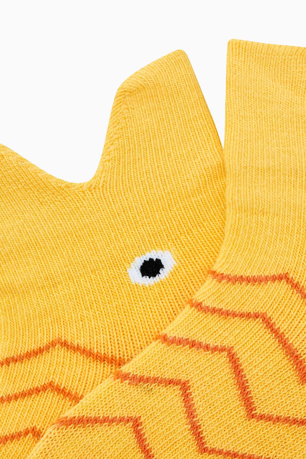 3D Baby Fish Socks - Yellow