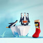 Sockmate red penguin socks, 3d designed animal sock for any occasion