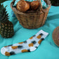 Sheer Pineapple  Socks - Sockmate