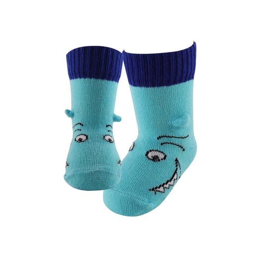 light blue 3d cute baby socks for baby shower gifts-gender announcement