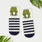 3D Baby Frog Socks - Navy