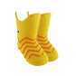 yellow fish 3 newborn socks